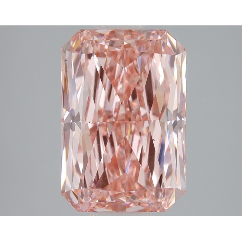 3.06 Ct Radiant Lab Diamond  Fancy Vivid Pink  VS2   IGI