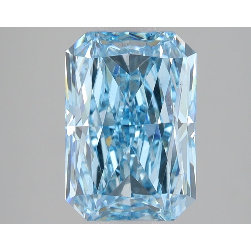 3.07 Ct Radiant Lab Diamond  Fancy Vivid Blue  VS2   IGI