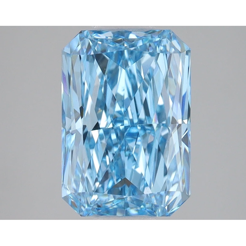 3 Ct Radiant Lab Diamond  Fancy Vivid Blue  VS2   IGI