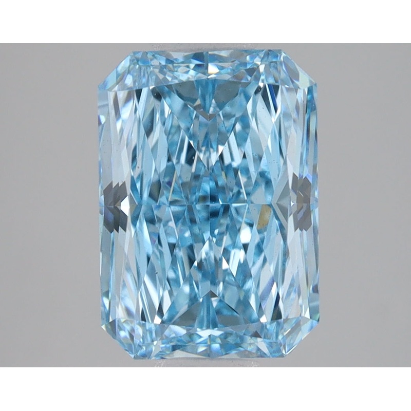 3 Ct Radiant Lab Diamond  Fancy Vivid Blue  VVS2   IGI