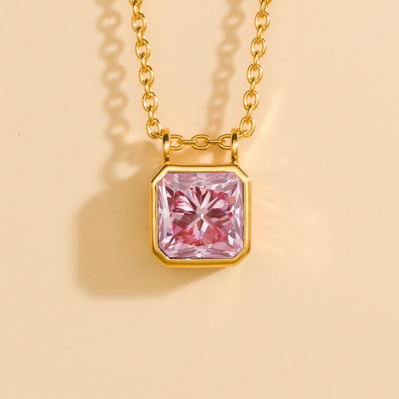 Calin Gold Necklace Set With Morganite