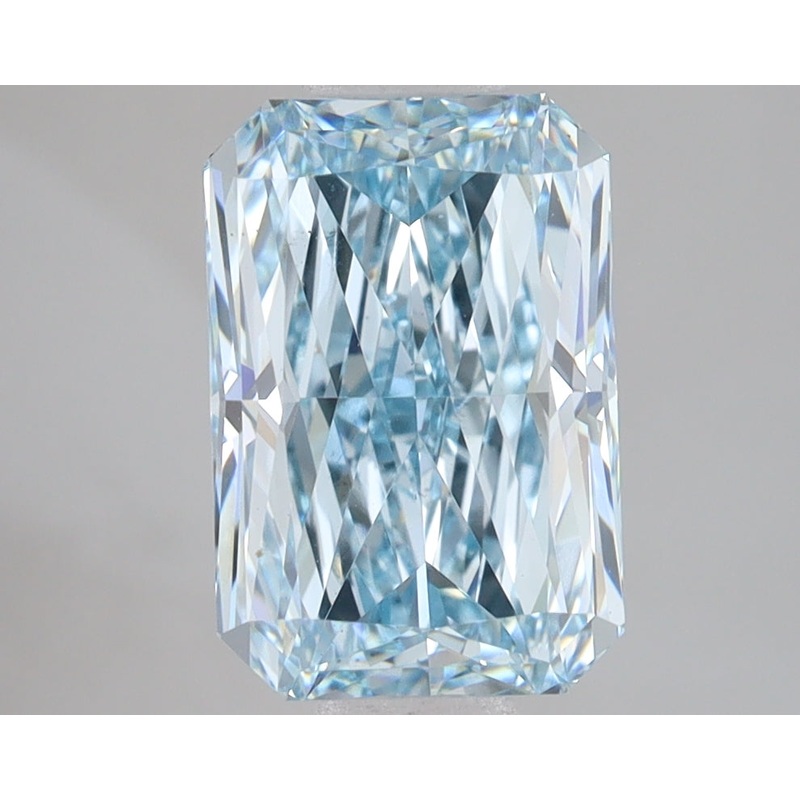 3.08 Ct Radiant Lab Diamond  Fancy Intense Blue  VS2   IGI