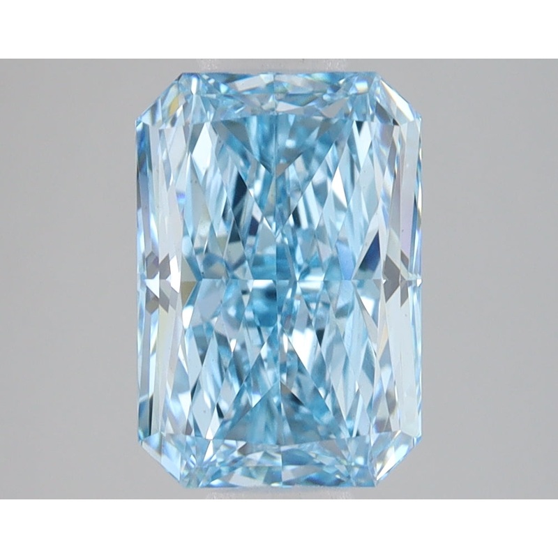 3.08 Ct Radiant Lab Diamond  Fancy Vivid Blue  VS1   IGI