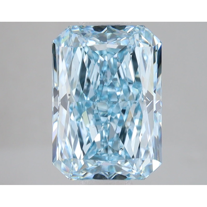 3.08 Ct Radiant Lab Diamond  Fancy Vivid Blue  VS2   IGI