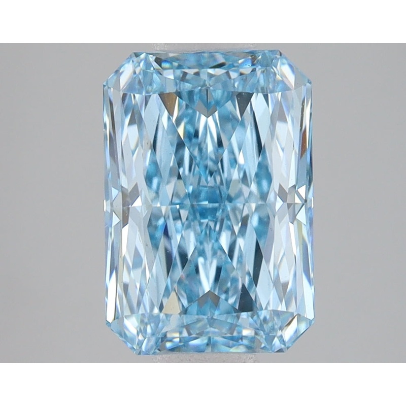 3.08 Ct Radiant Lab Diamond  Fancy Vivid Blue  VVS2   IGI
