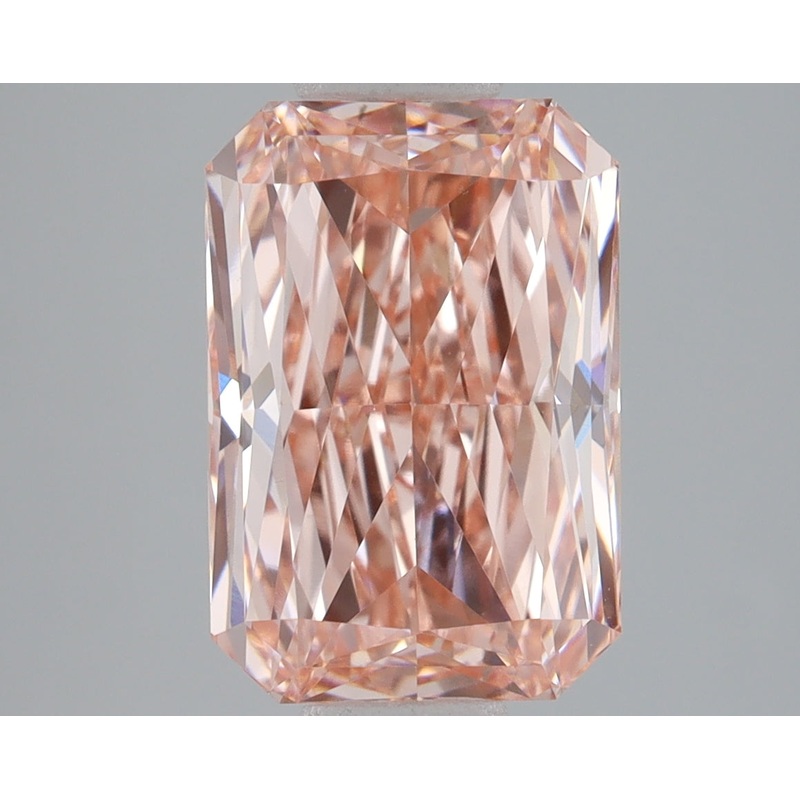 3.08 Ct Radiant Lab Diamond  Fancy Vivid Pink  VS1   IGI