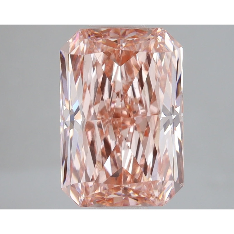 3.08 Ct Radiant Lab Diamond  Fancy Vivid Pink  VS2   IGI