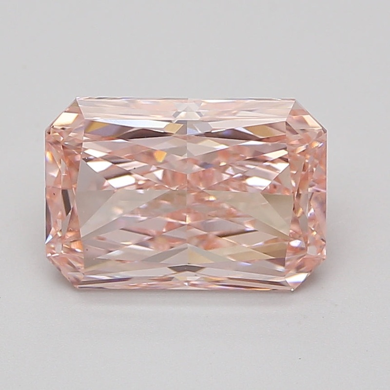 4.08 Ct Radiant Lab Diamond  Fancy Vivid Pink  VS1   IGI