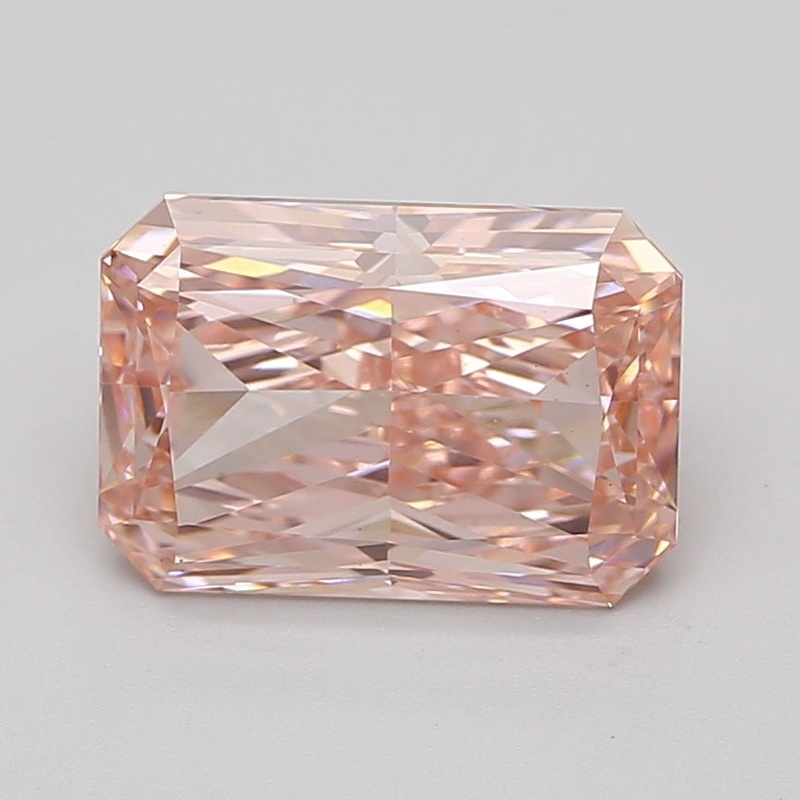 4.18 Ct Radiant Lab Diamond  Fancy Vivid Pink  VS1   IGI