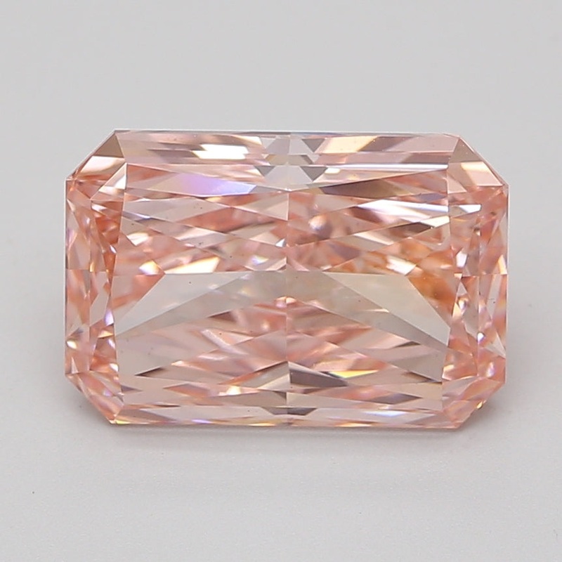 5 Ct Radiant Lab Diamond  Fancy Vivid Pink  VS1   IGI