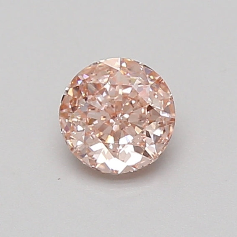 0.5 Ct Round Lab Diamond  Fancy Intense Pink  SI1   IGI