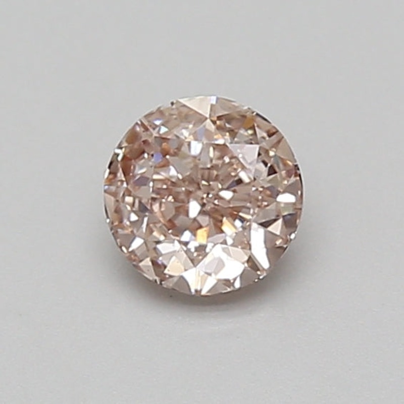 0.51 Ct Round Lab Diamond  Fancy Brownish Pink  VS2   IGI