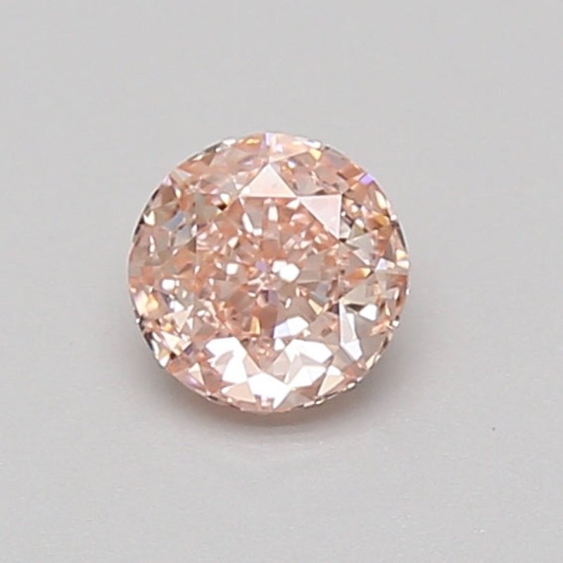 0.51 Ct Round Lab Diamond  Fancy Intense Pink  SI1   IGI