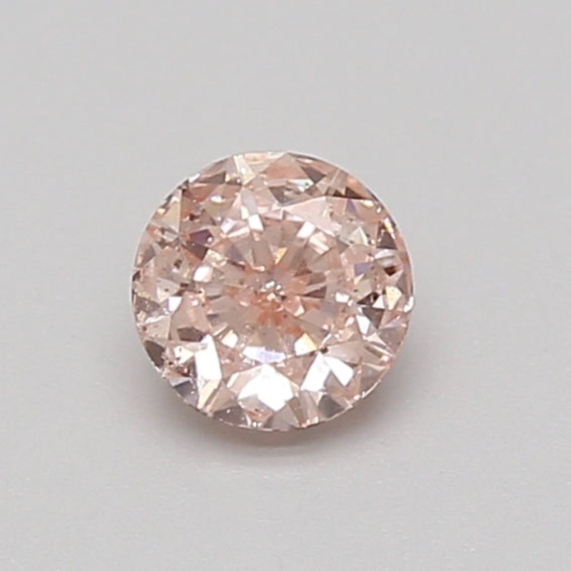 0.53 Ct Round Lab Diamond  Fancy Pink  SI1   IGI