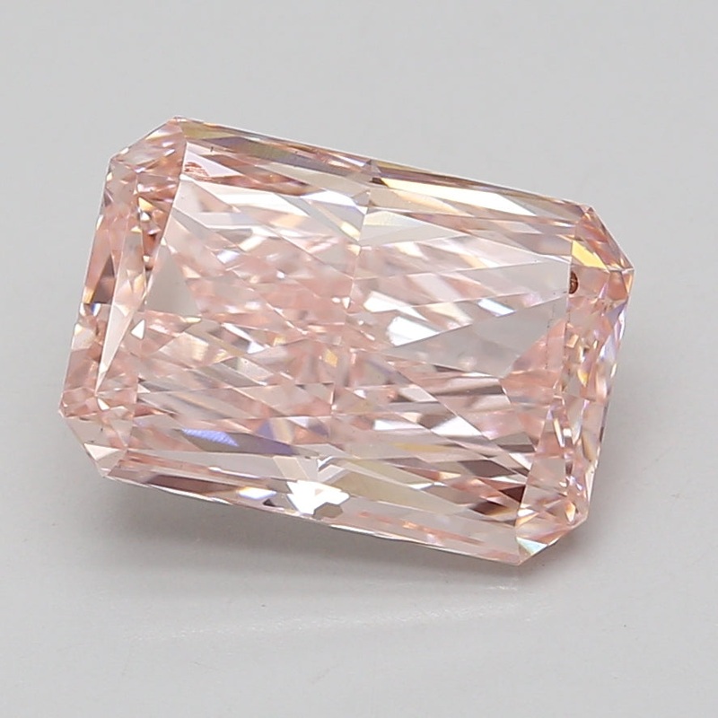 5.08 Ct Radiant Lab Diamond  Fancy Vivid Pink  VS2   IGI