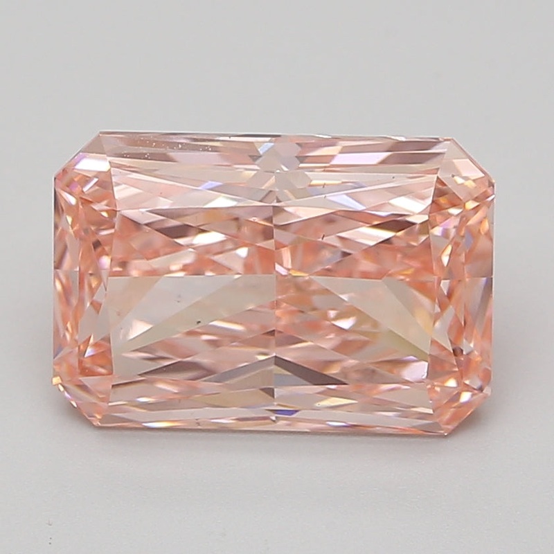 5.15 Ct Radiant Lab Diamond  Fancy Vivid Pink  VS2   IGI