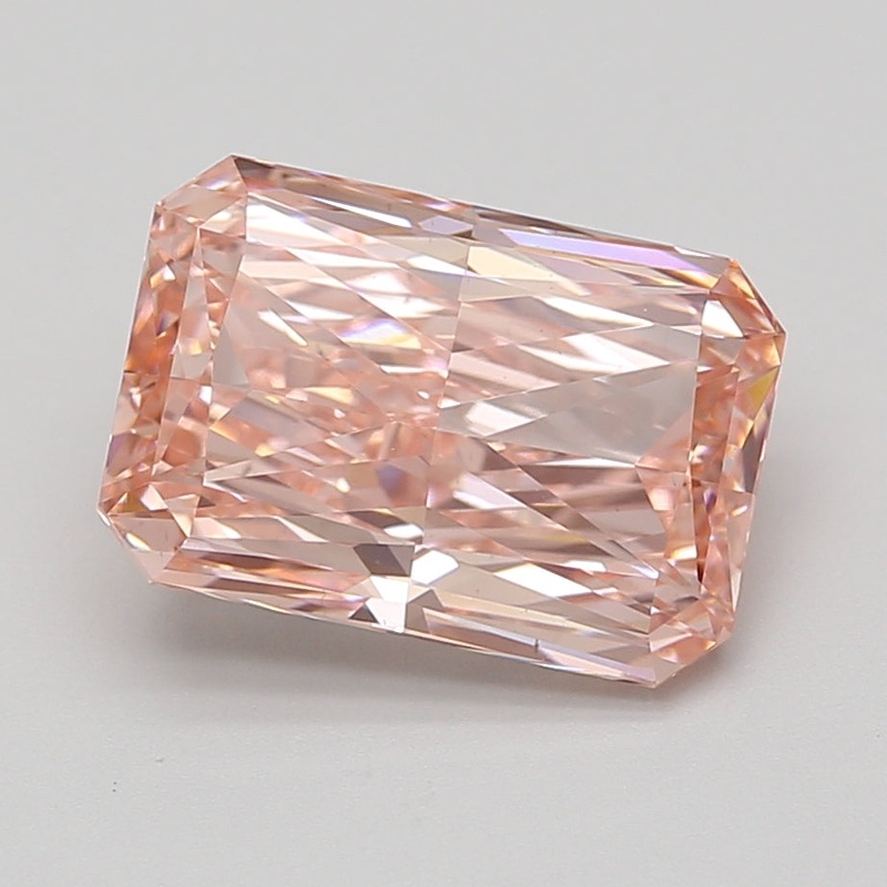 5.17 Ct Radiant Lab Diamond  Fancy Vivid Pink  VS2   IGI