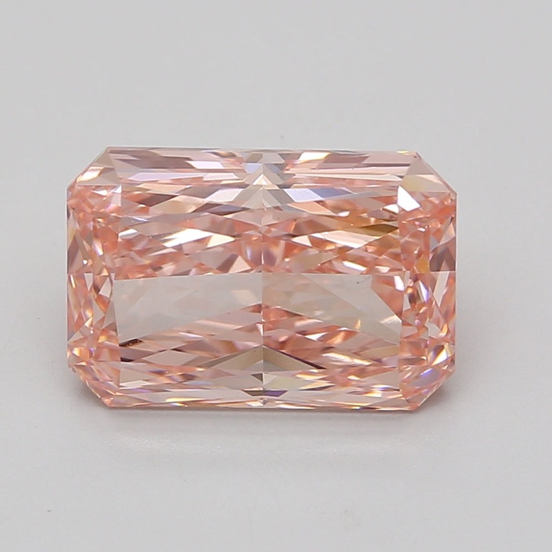 6.07 Ct Radiant Lab Diamond  Fancy Vivid Pink  VS1   IGI