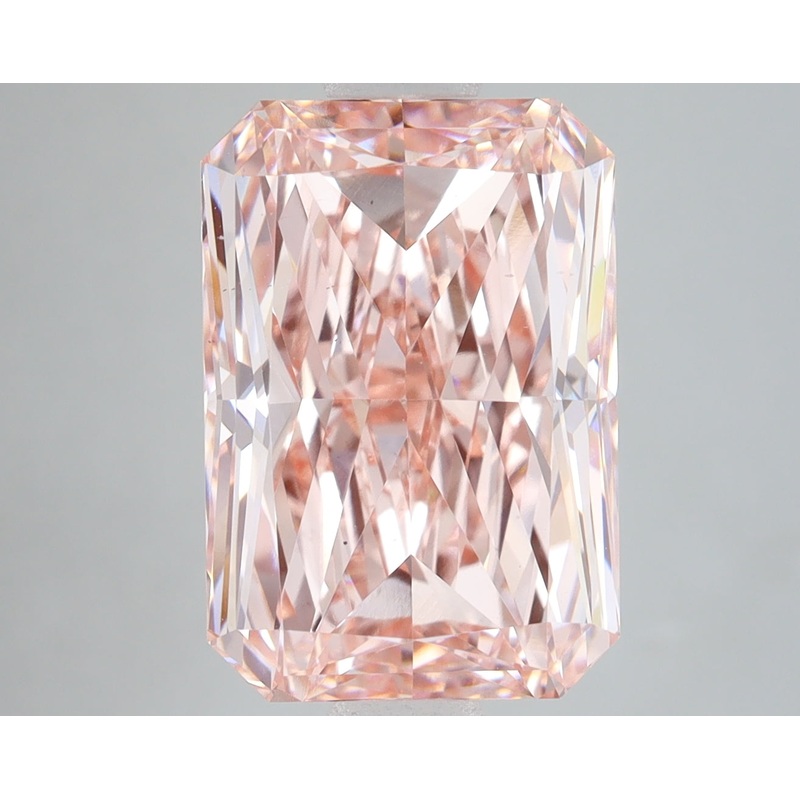 7.04 Ct Radiant Lab Diamond  Fancy Vivid Pink  VS2   IGI