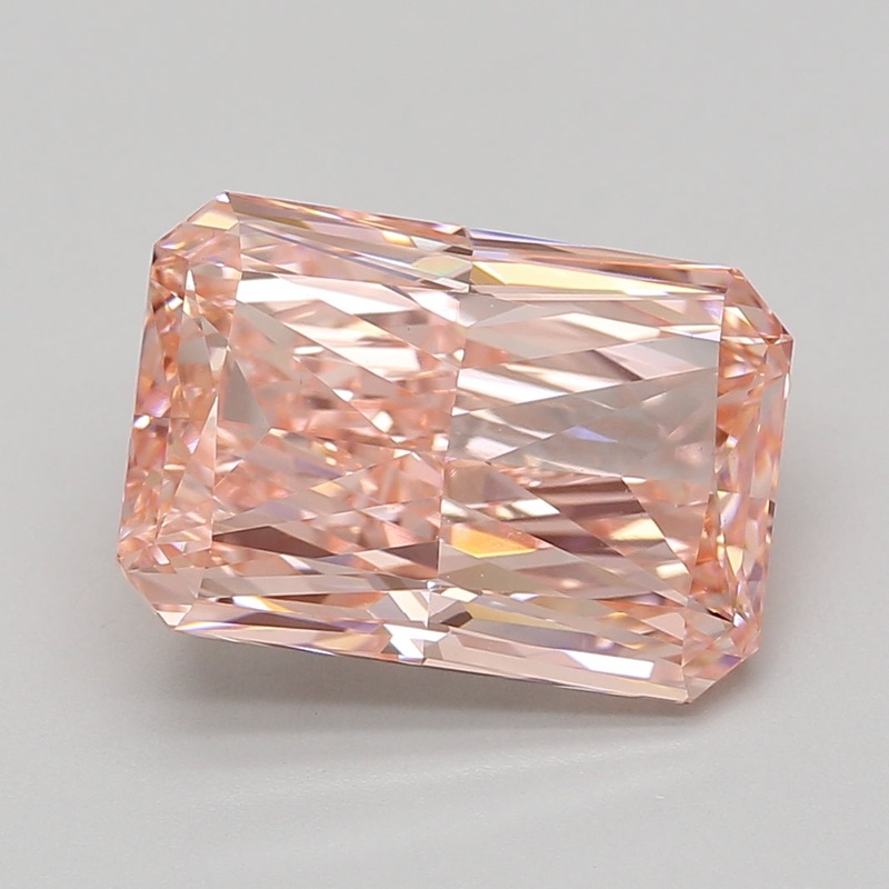 8.02 Ct Radiant Lab Diamond  Fancy Vivid Pink  VS1   IGI