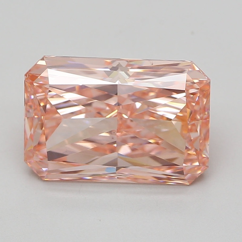 8.06 Ct Radiant Lab Diamond  Fancy Vivid Pink  VS1   IGI