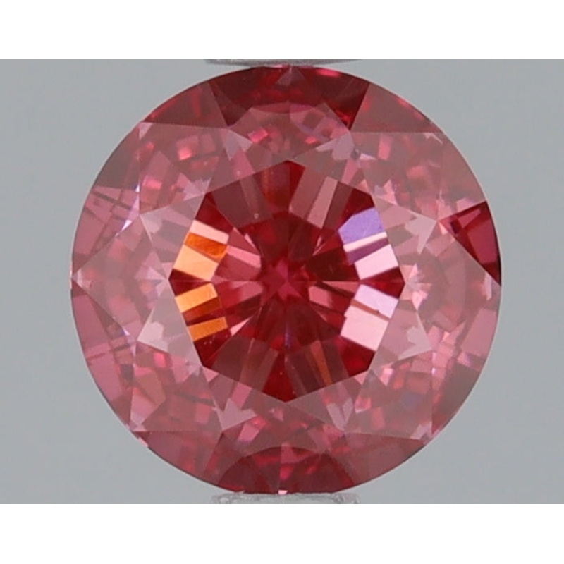 1.08 Ct Round Lab Diamond  Fancy Vivid Pink  VS1   IGI