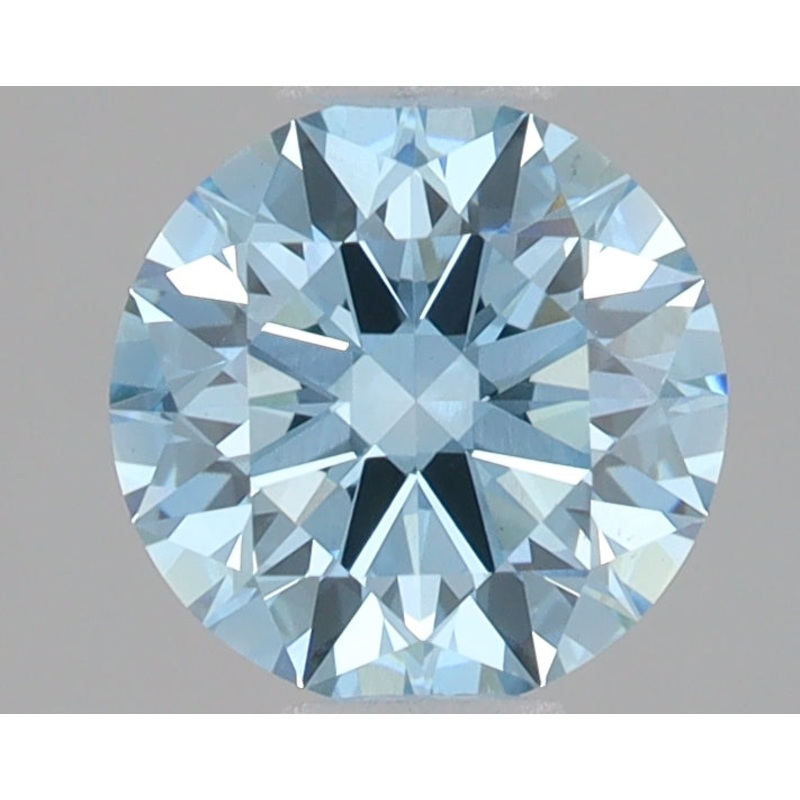 1.59 Ct Round Lab Diamond  Fancy Vivid Blue  VS1  Ideal Cut  IGI