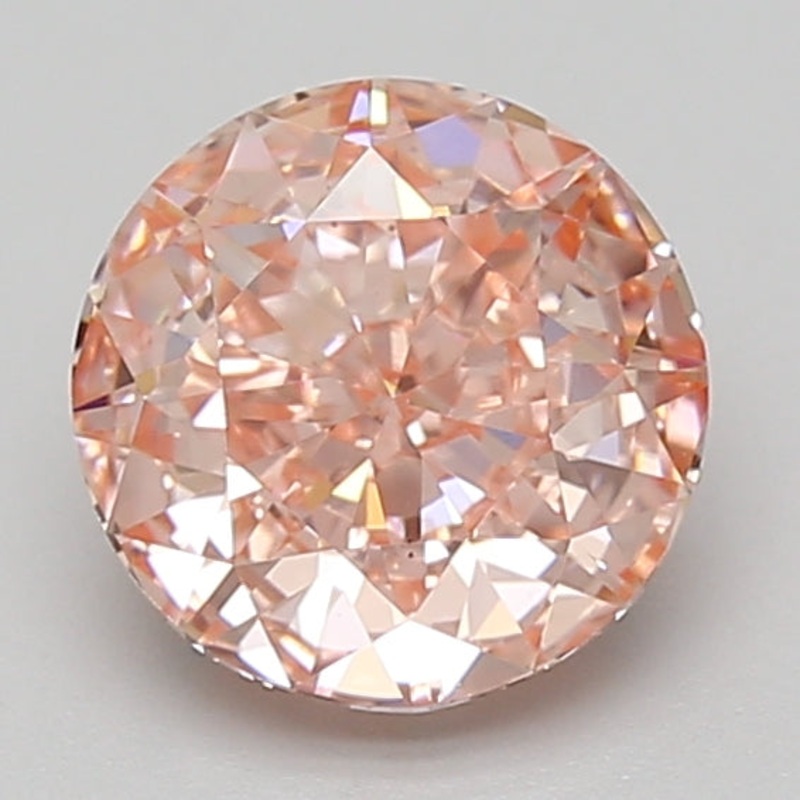 2.01 Ct Round Lab Diamond  Fancy Vivid Pink  VS1   IGI