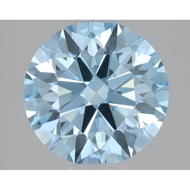 2.05 Ct Round Lab Diamond  Fancy Vivid Blue  VVS2  Ideal Cut  IGI