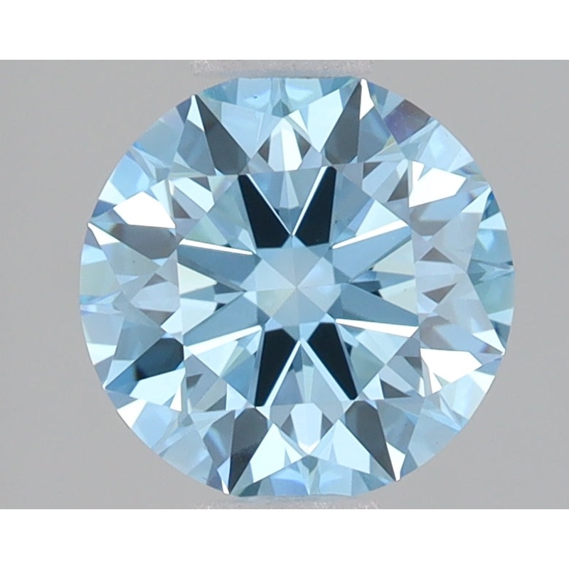 2.06 Ct Round Lab Diamond  Fancy Vivid Blue  VS1  Ideal Cut  IGI