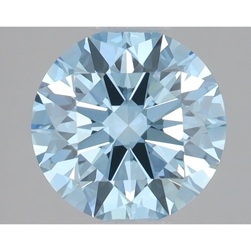 2.07 Ct Round Lab Diamond  Fancy Vivid Blue  VVS2  Ideal Cut  IGI