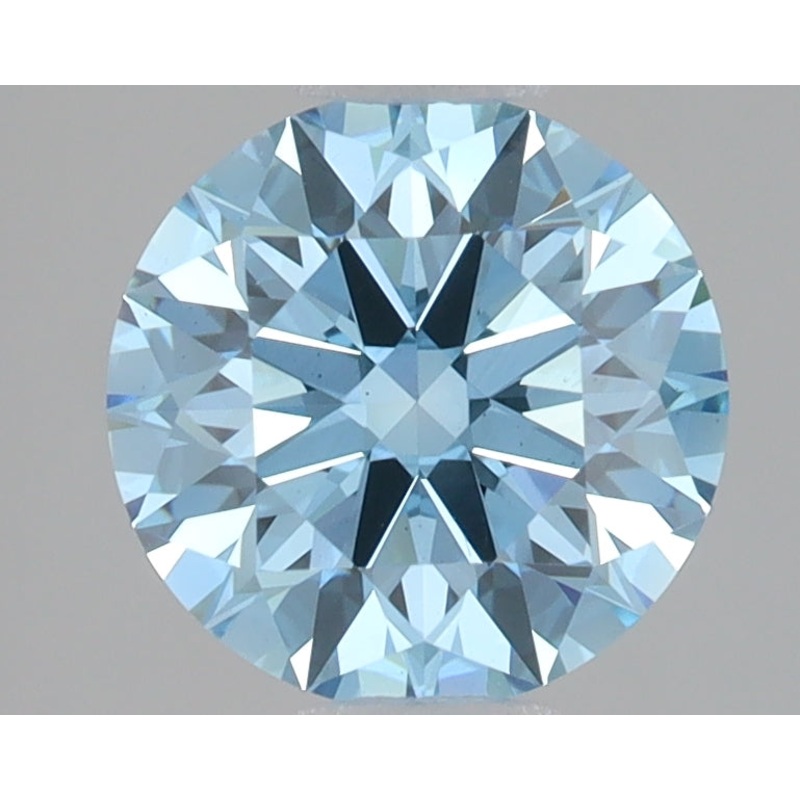 2.1 Ct Round Lab Diamond  Fancy Vivid Blue  VS1  Ideal Cut  IGI