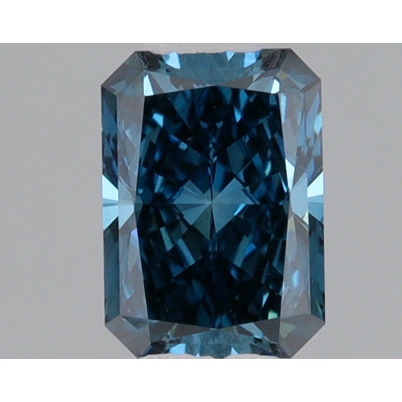 0.55 Ct Radiant Lab Diamond  Fancy Deep Blue  VS1   IGI