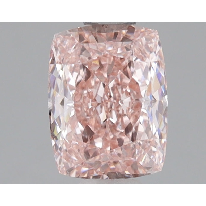 0.89 Ct Cushion Lab Diamond  Fancy Intense Pink  VS1   IGI
