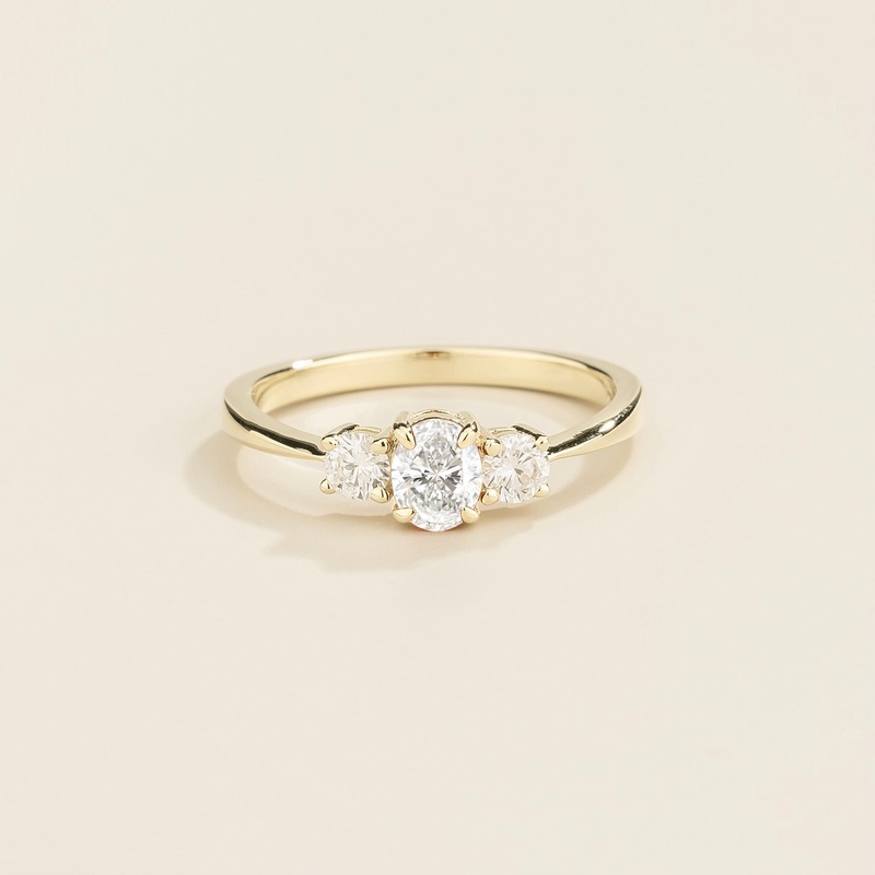 Boble white gold ring set with Diamonds