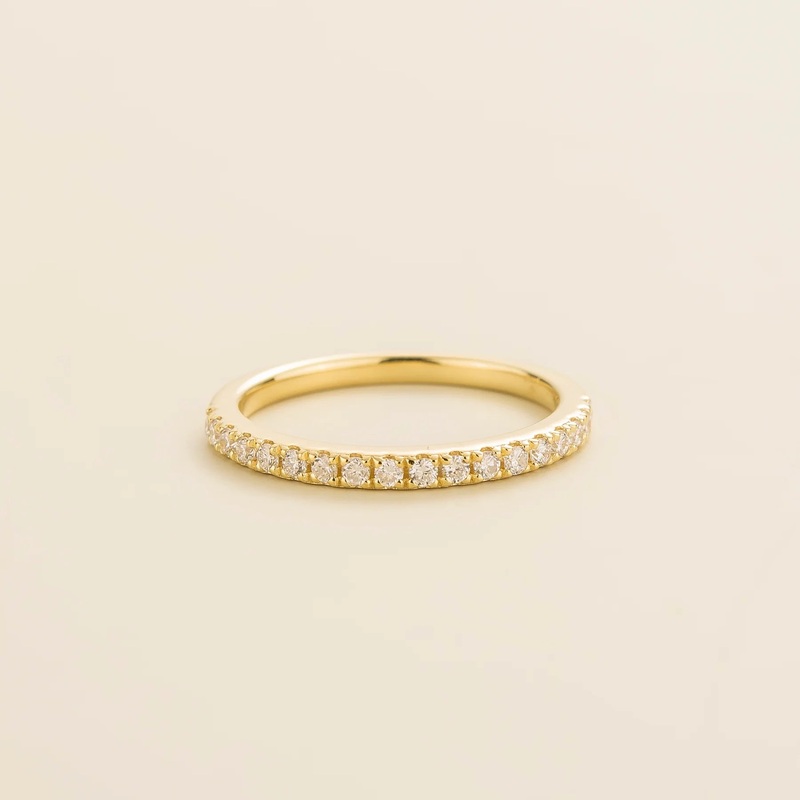 Ciclo Gold Ring Set With Diamond