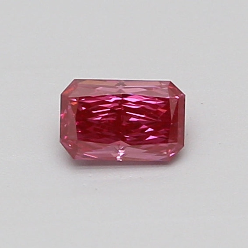 0.34 Ct Radiant Lab Diamond  Fancy Vivid Pink  VS1   IGI