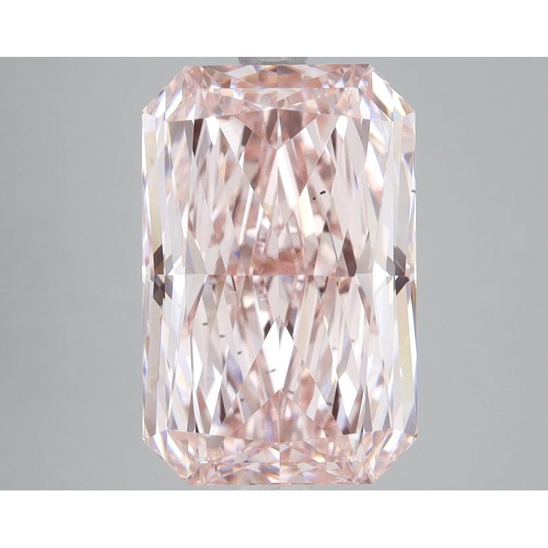 6.06 Ct Radiant Lab Diamond  Fancy Intense Pink  VS2   IGI