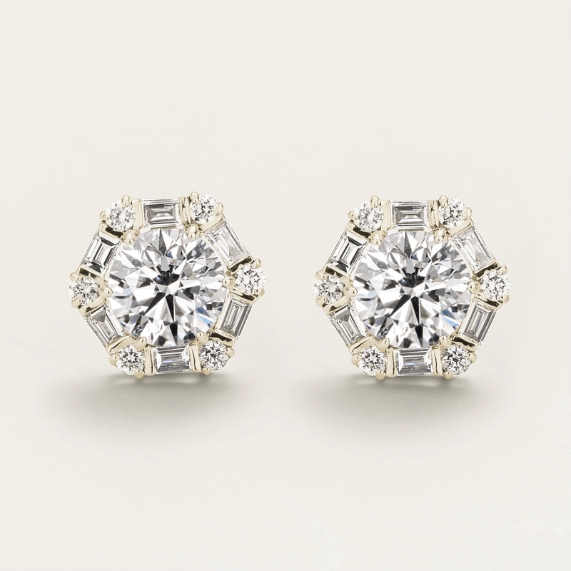 Melba White Gold Earrings Set With Diamonds