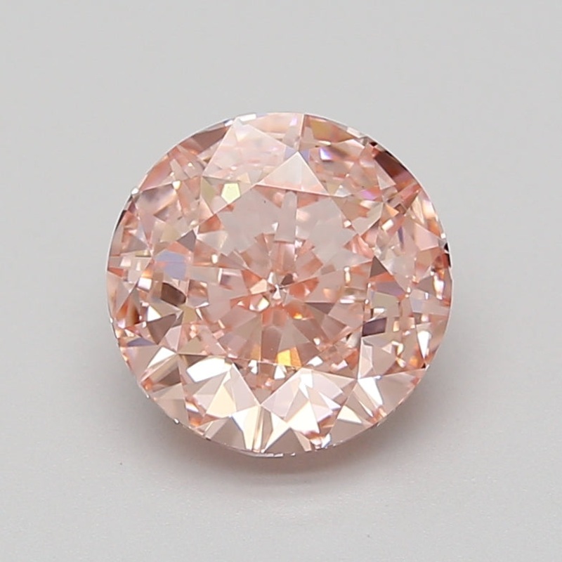 3.06 Ct Round Lab Diamond  Fancy Vivid Pink  VS1   IGI