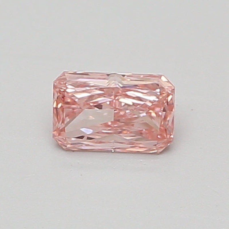 0.42 Ct Radiant Lab Diamond  Fancy Vivid Pink  VS2   IGI