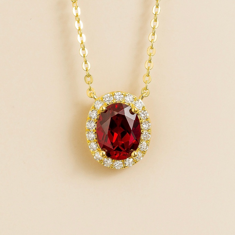 Mina Gold Necklace Set With Ruby & Diamond