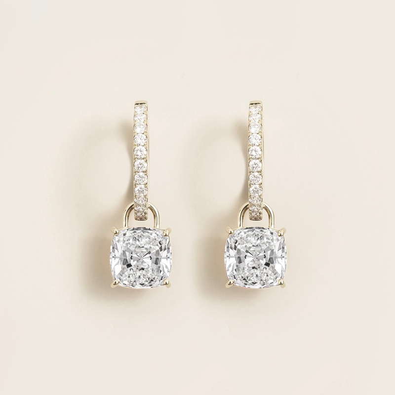 Oreol White Gold Earrings Set With Diamonds