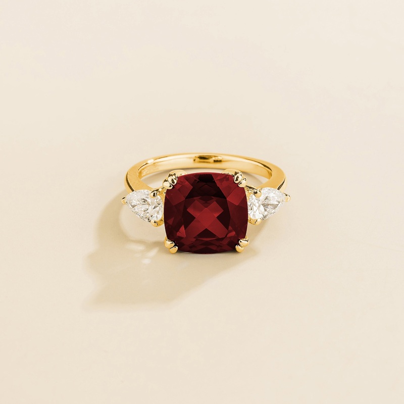 Pari Gold Ring in Ruby & Diamond